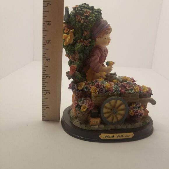 Vintage Marlo Collection Town Flower Girl Cart Birds - Picture 7 of 7